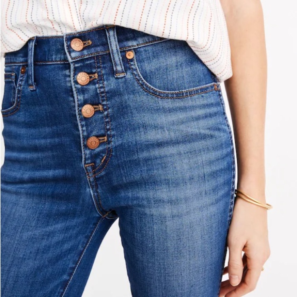 Madewell High-Rise Button-Fly Blue Jeans NWT